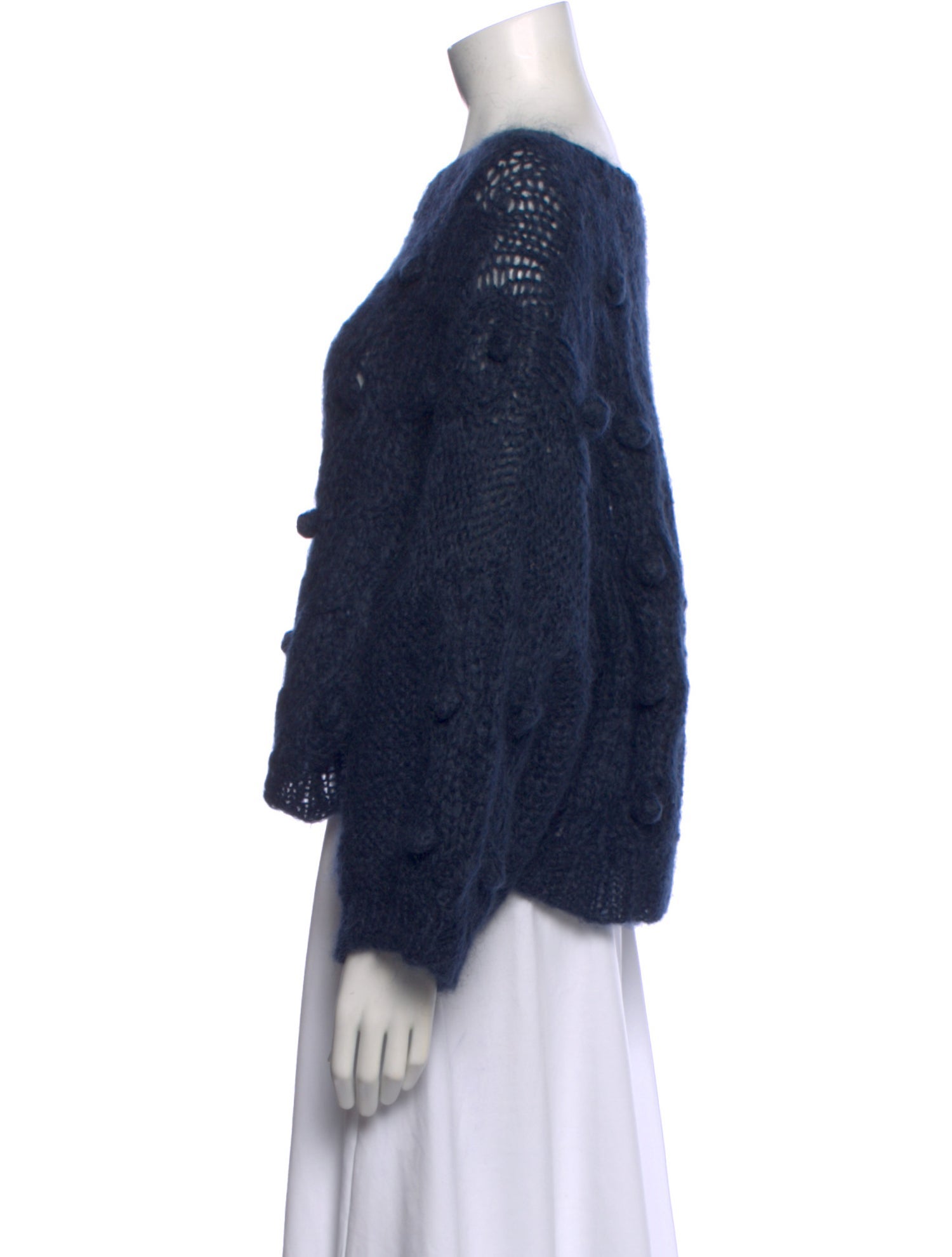 Mes Demoiselles Mohair Bateau Neckline Sweater