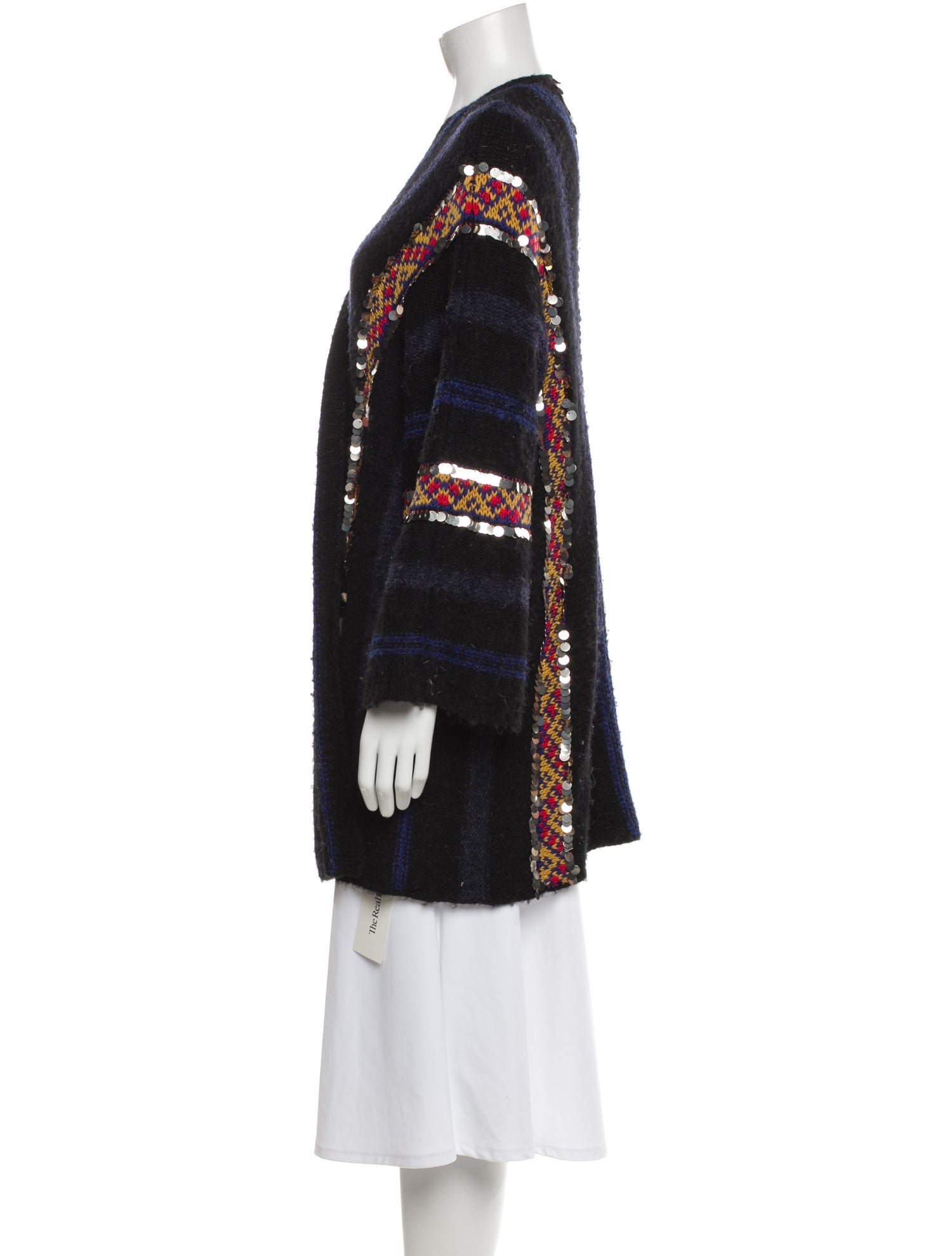 Mes Demoiselles Striped V-Neck Sweater