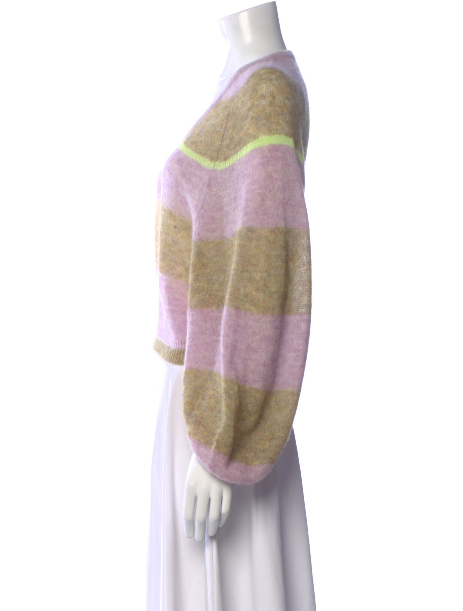 Mes Demoiselles Striped V-Neck Sweater