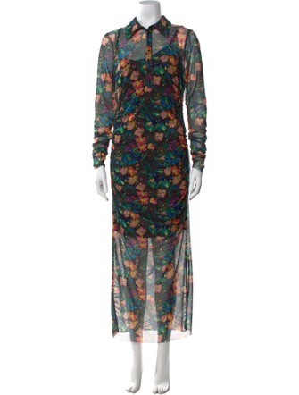 Ted Baker Floral Print Long Dress