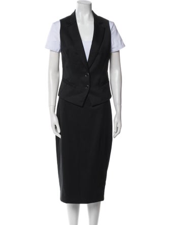 Ted Baker Wool Keyhole Accent Skirt Suit