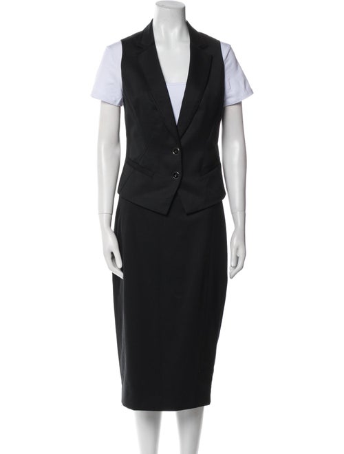 Ted Baker Wool Keyhole Accent Skirt Suit