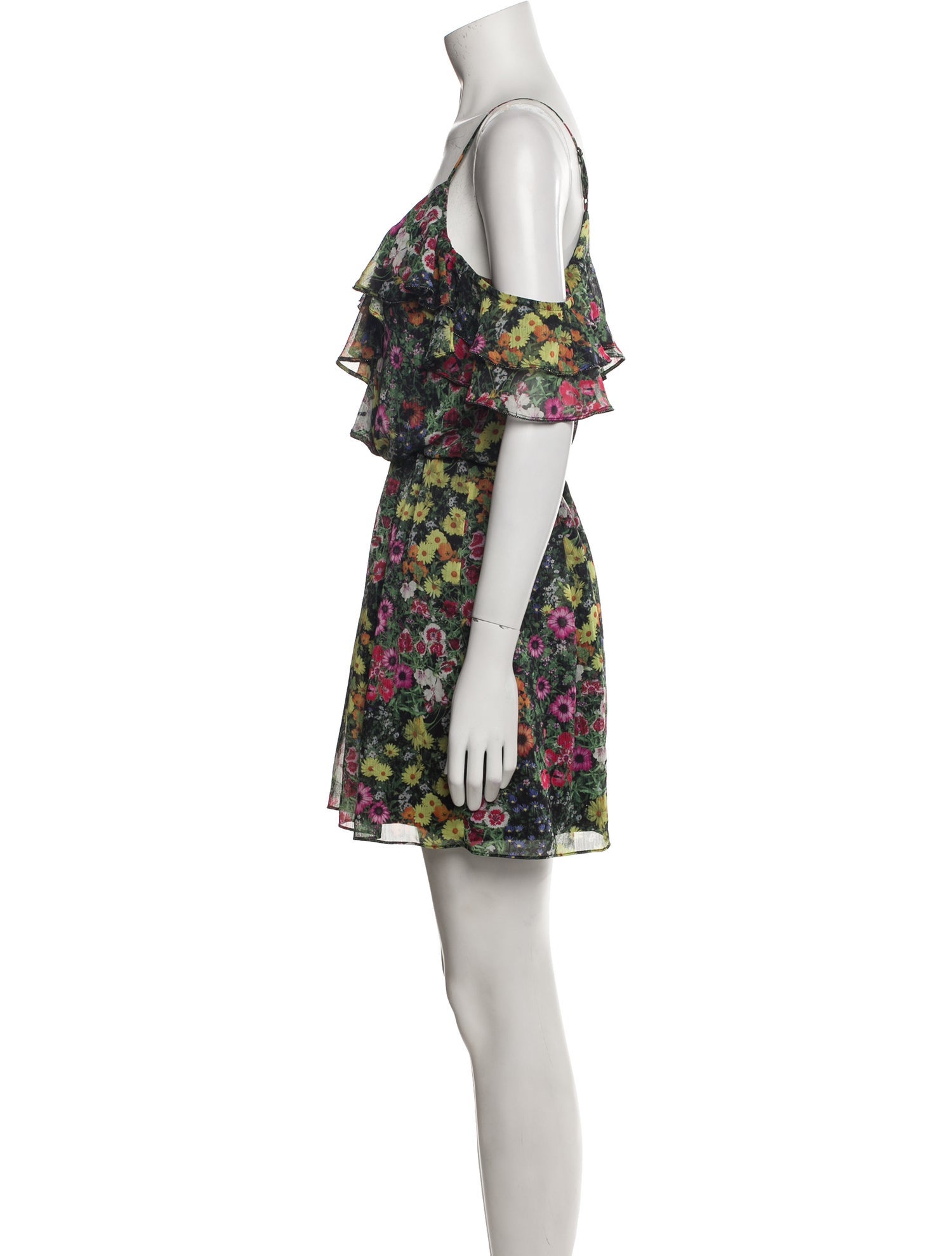 Ted Baker Floral Print Plunge Neckline Romper