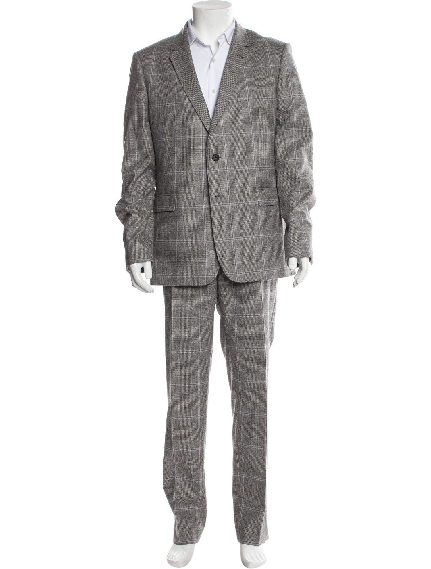 Ted Baker Wool Plaid Print Two-Piece Suit