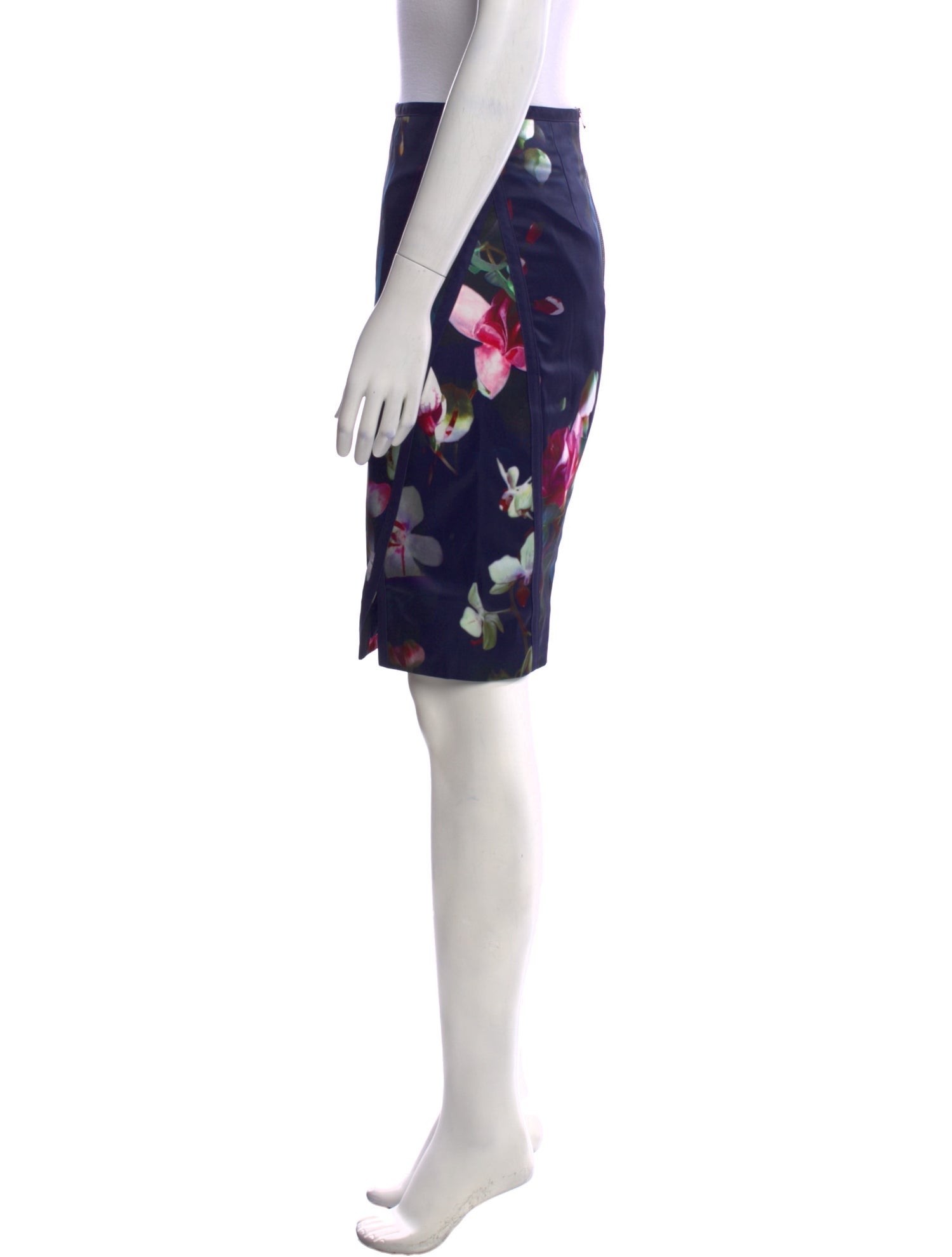 Ted Baker Floral Print Knee-Length Skirt w/ Tags