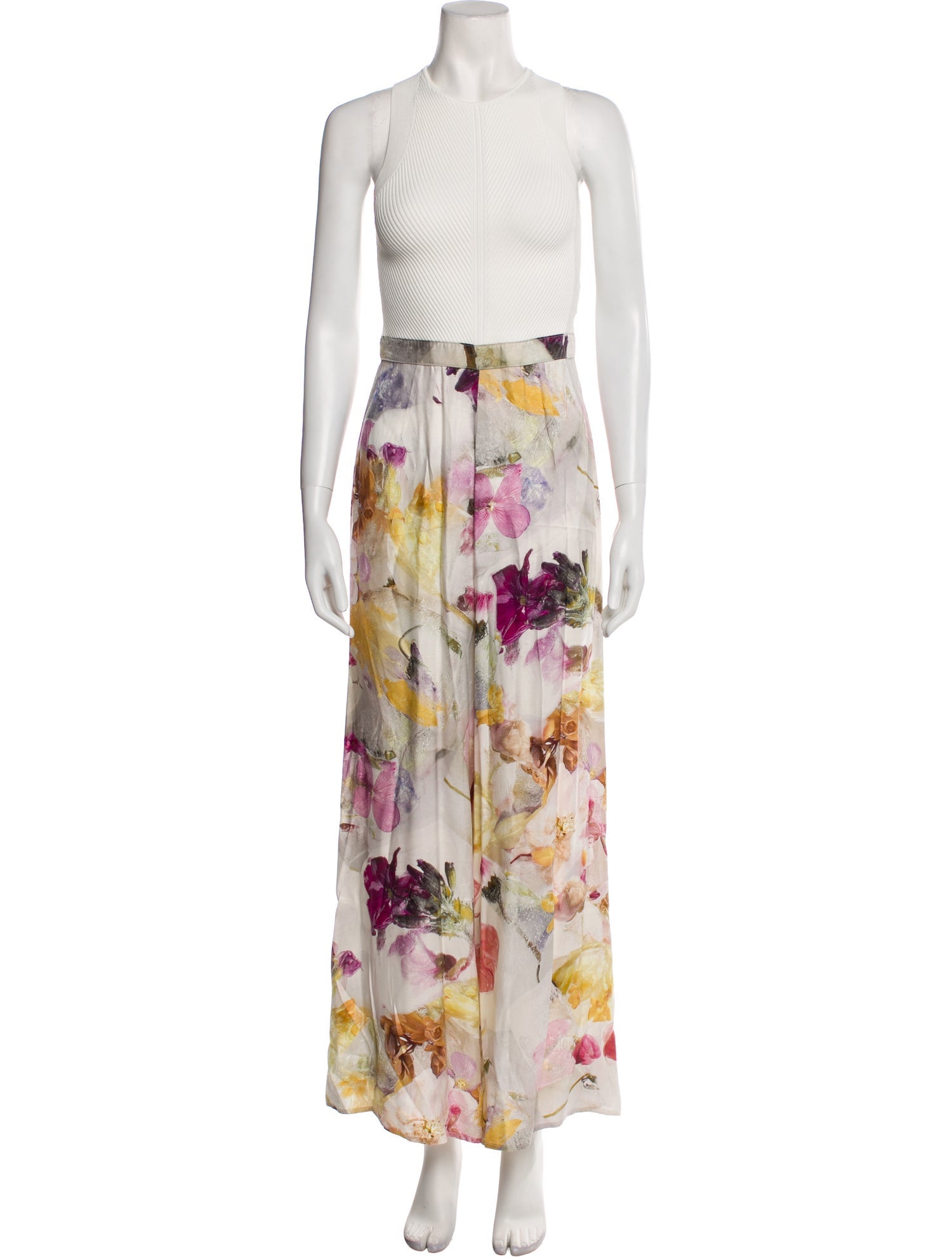 Ted Baker Floral Print Strapless Jumpsuit