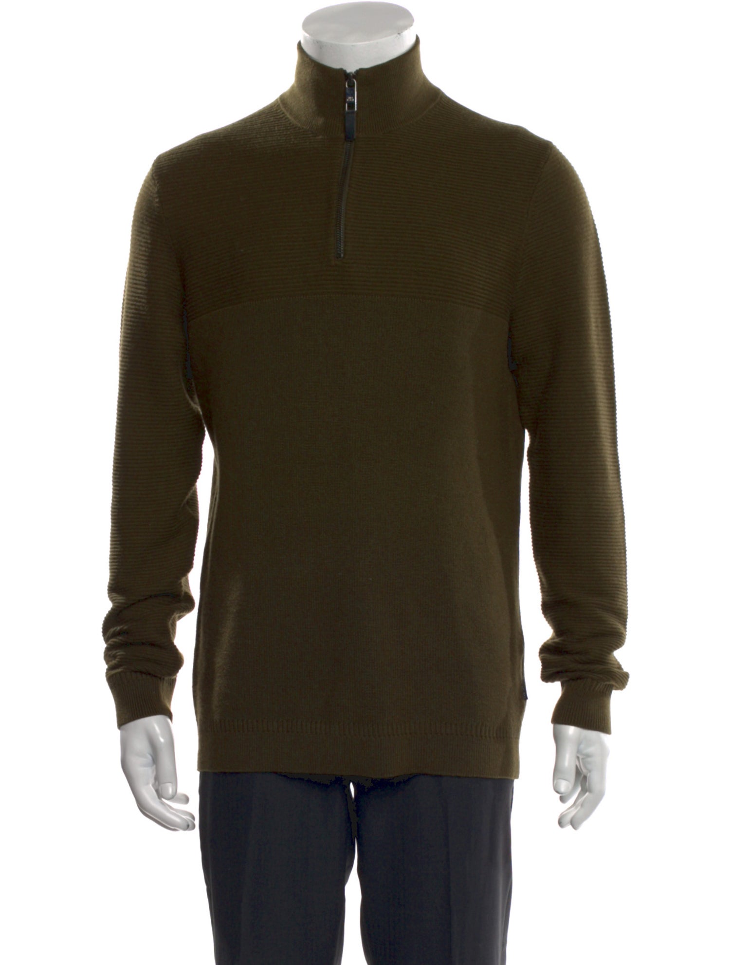 Ted Baker Mock Neck Long Sleeve Polo Sweater
