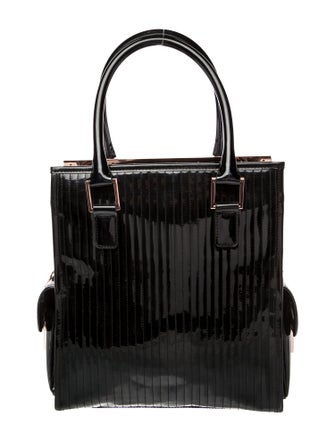 Ted Baker Patent Leather Top Handle Bag