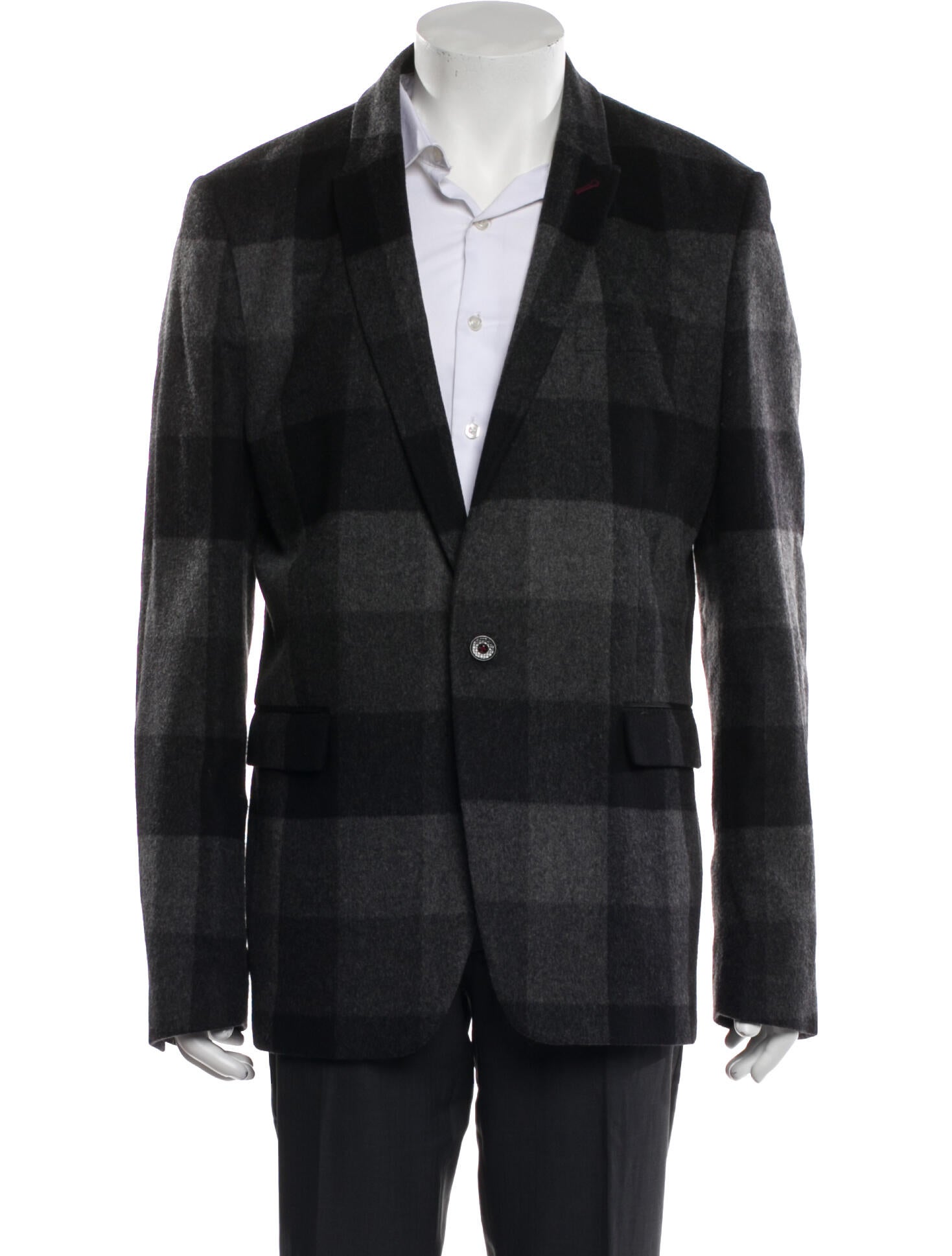 Ted Baker Plaid Print Peacoat