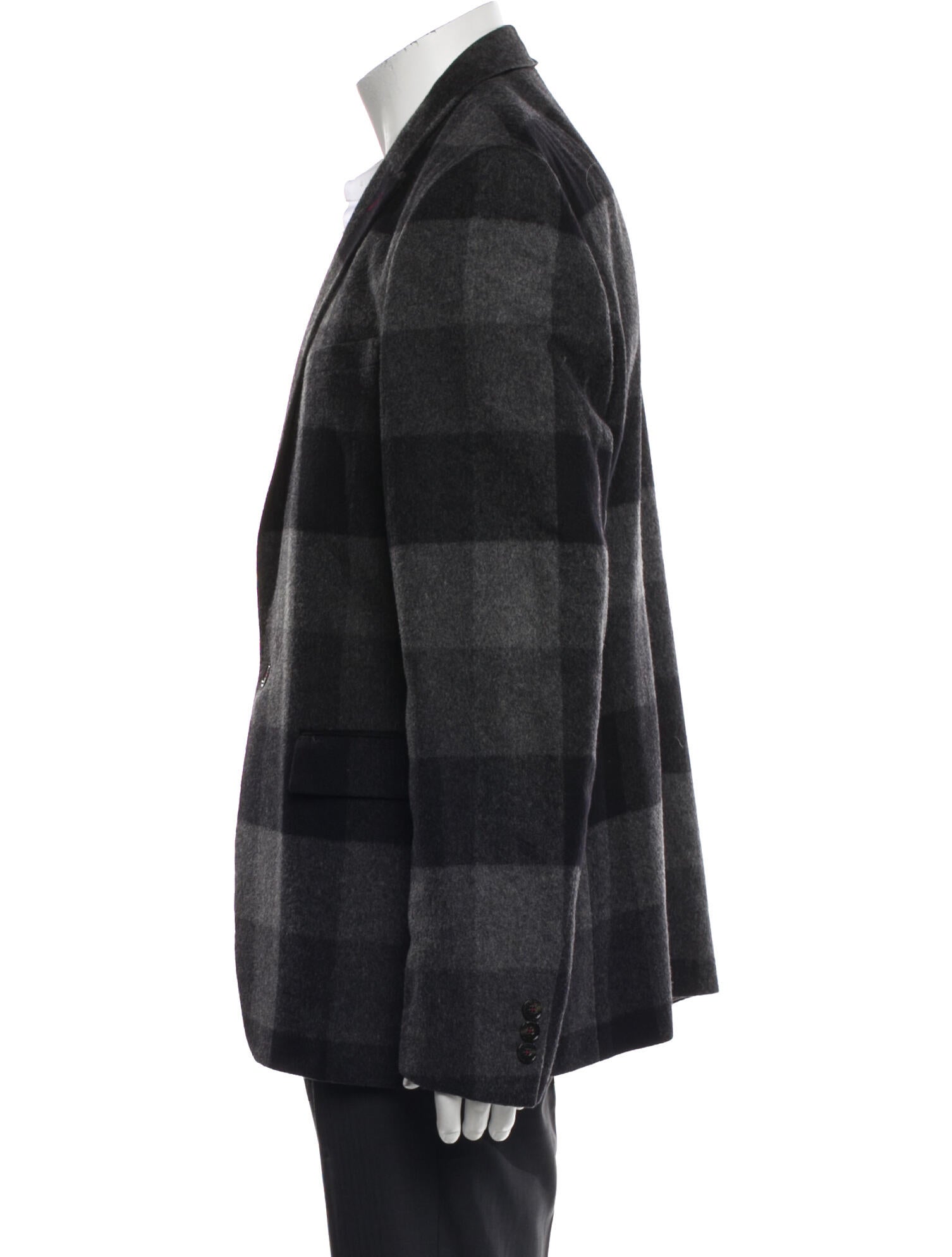 Ted Baker Plaid Print Peacoat