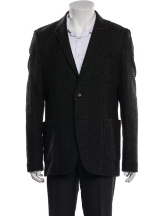 Ted Baker Wool Tweed Pattern Peacoat