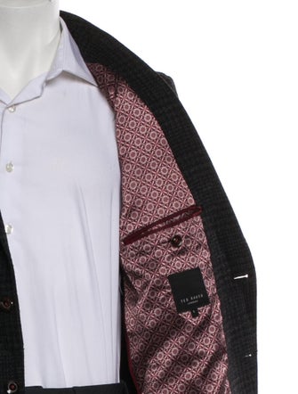 Ted Baker Wool Tweed Pattern Peacoat