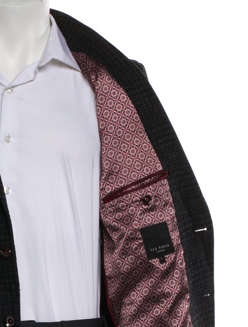 Ted Baker Wool Tweed Pattern Peacoat