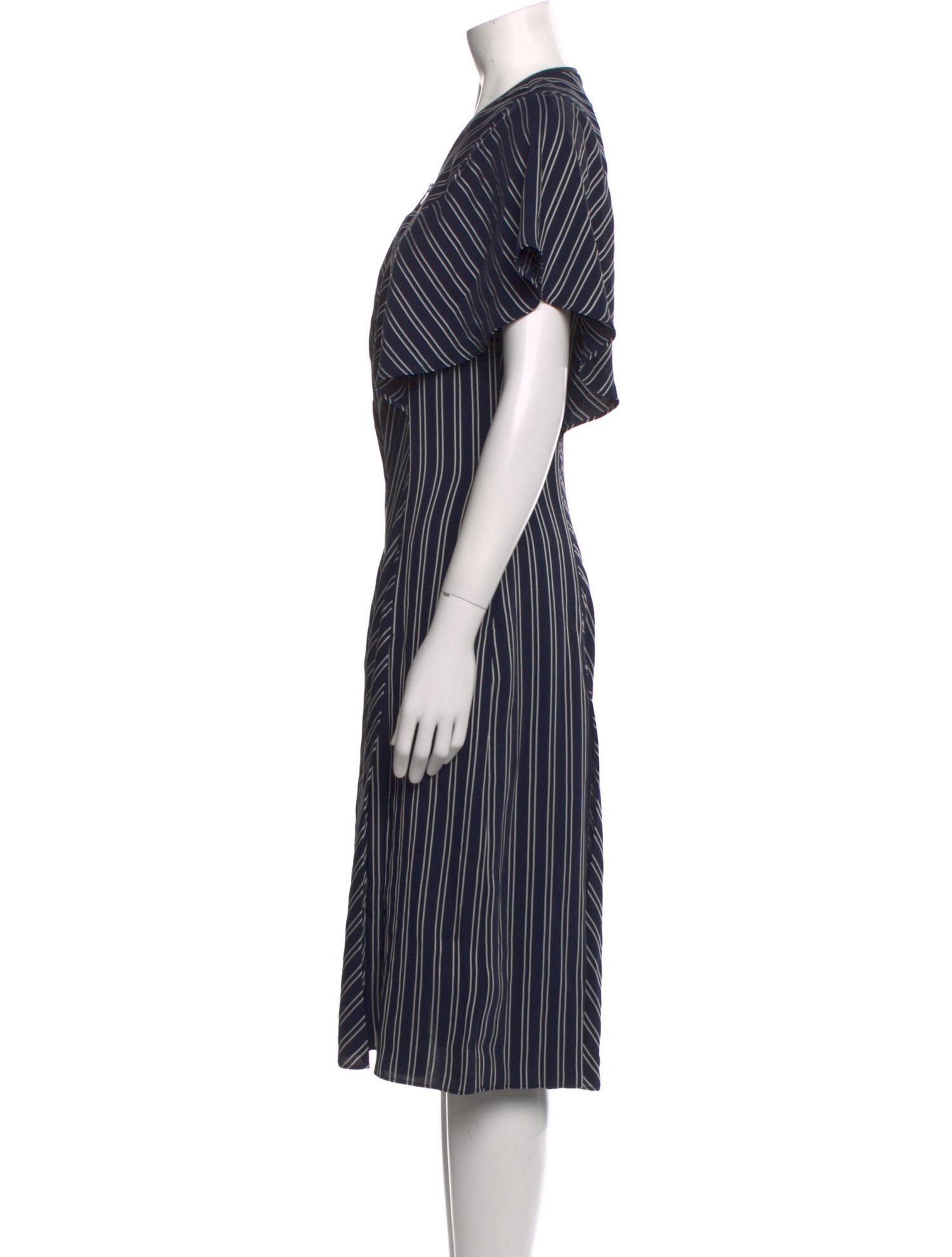 Ted Baker Striped Midi Length Dress