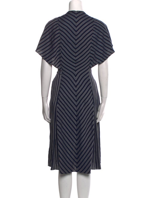 Ted Baker Striped Midi Length Dress