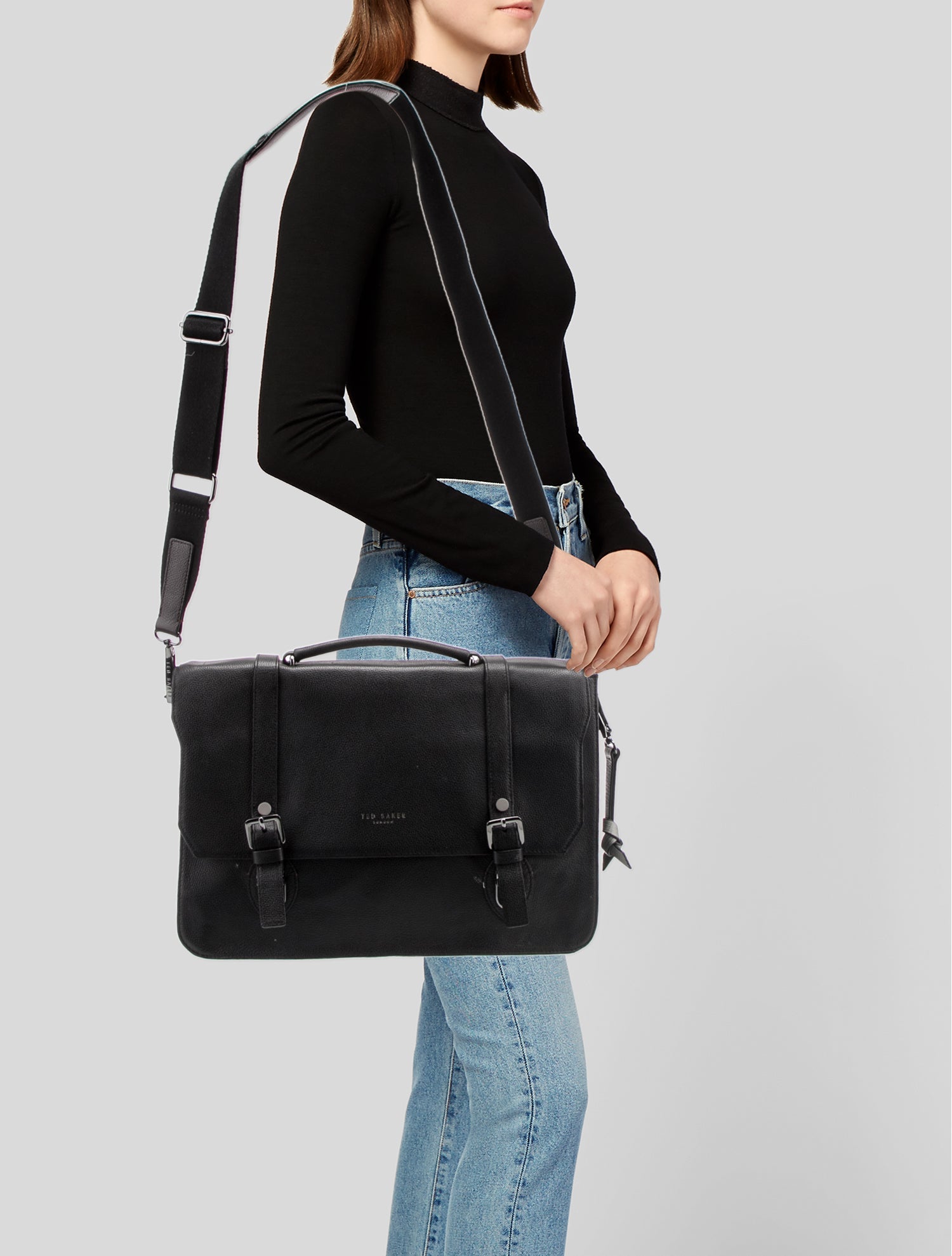 Ted Baker Leather Messenger Bag