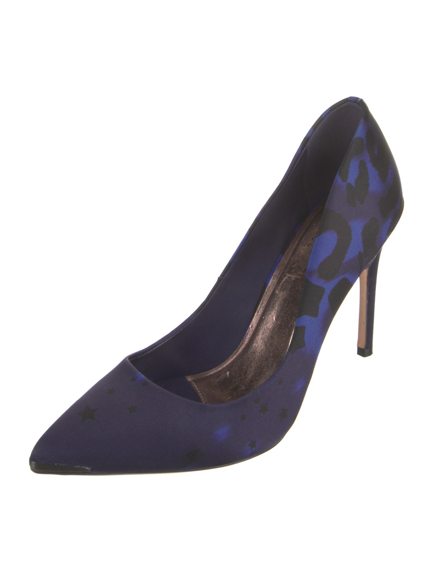 Ted Baker Satin Animal Print Pumps