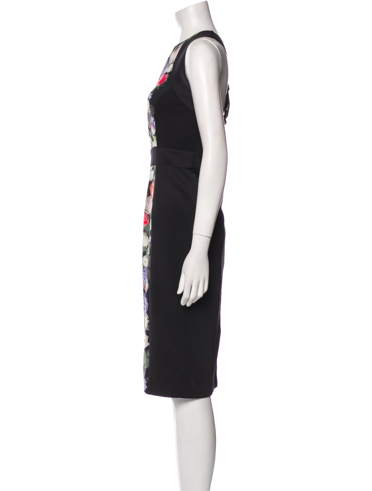 Ted Baker Floral Print Midi Length Dress