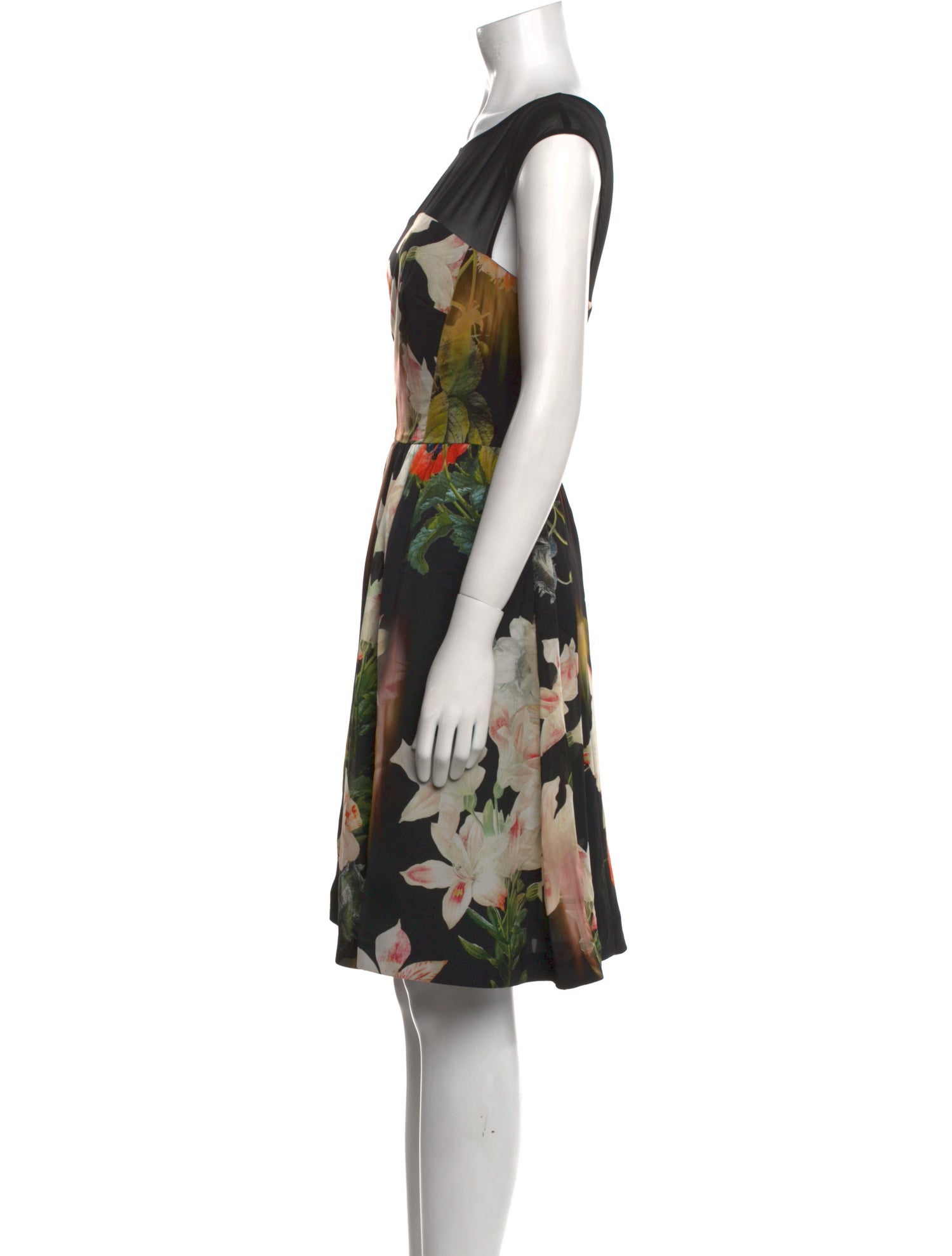 Ted Baker Floral Print Knee-Length Dress