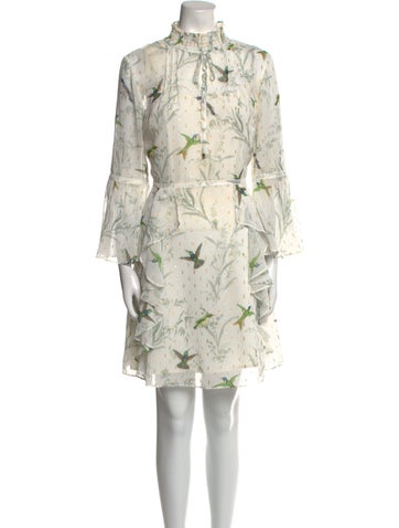 Ted Baker Dresses Floral Print Knee-Length Dress L