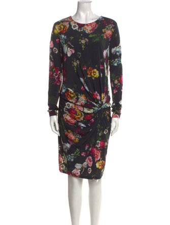 Ted Baker Floral Print Knee-Length Dress