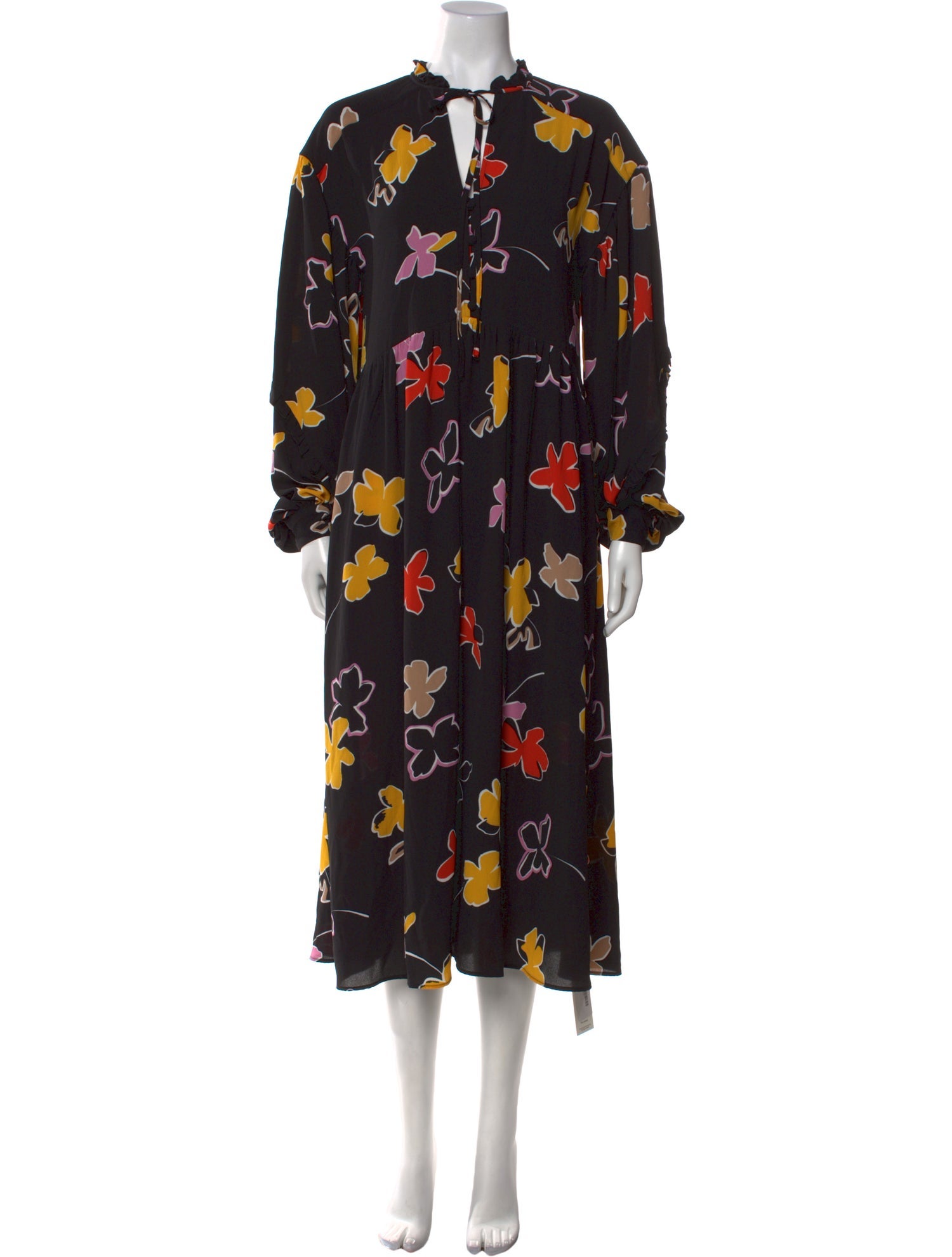 Ted Baker Floral Print Long Dress w/ Tags