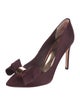 Ted Baker Satin Bow Accents D'Orsay Pumps