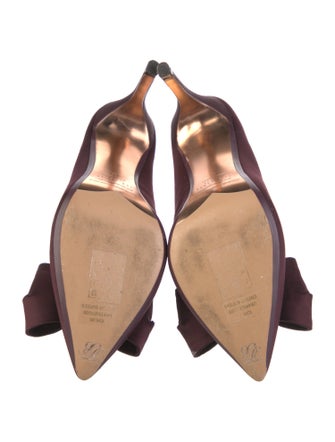 Ted Baker Satin Bow Accents D'Orsay Pumps