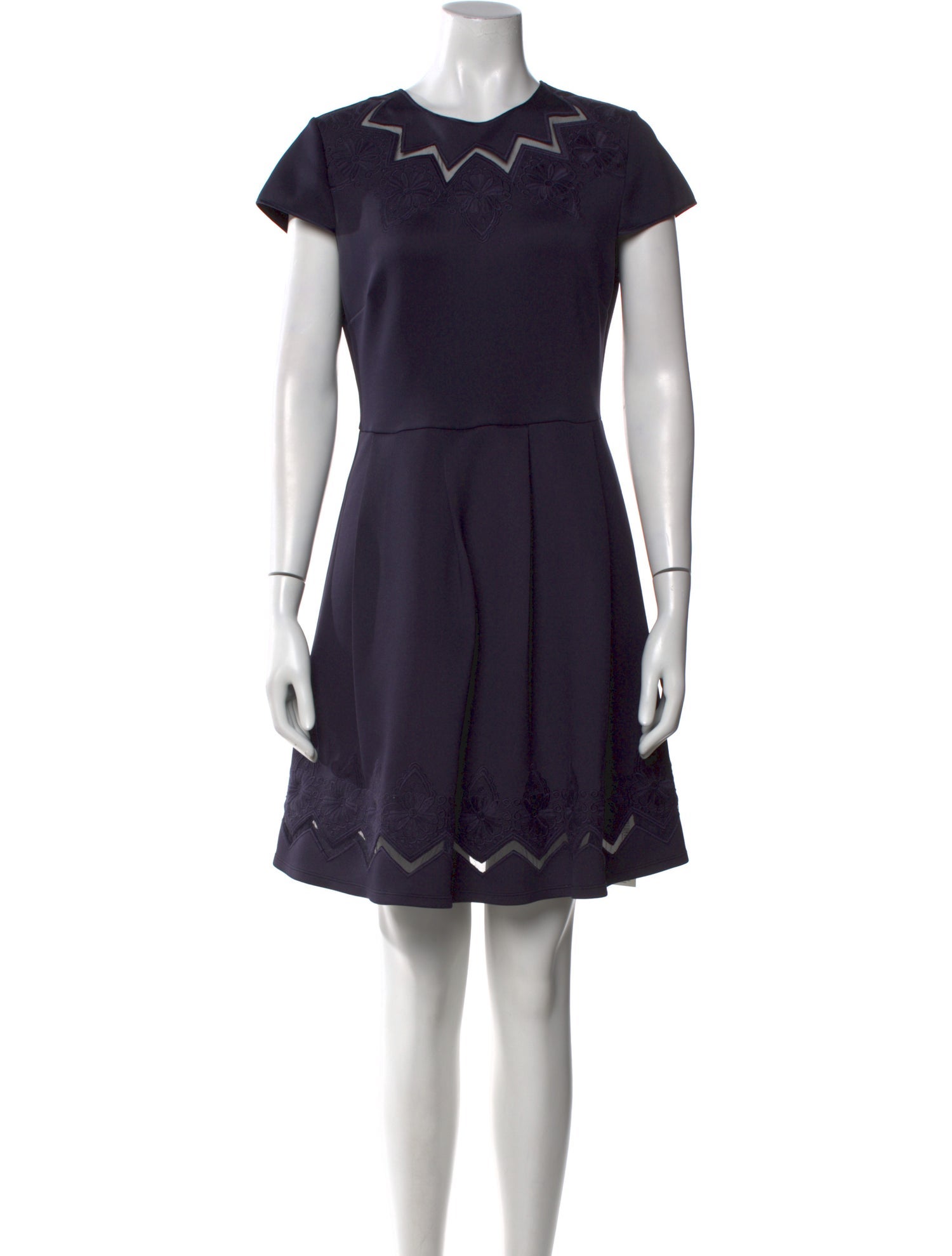 Ted Baker Crew Neck Knee-Length Dress
