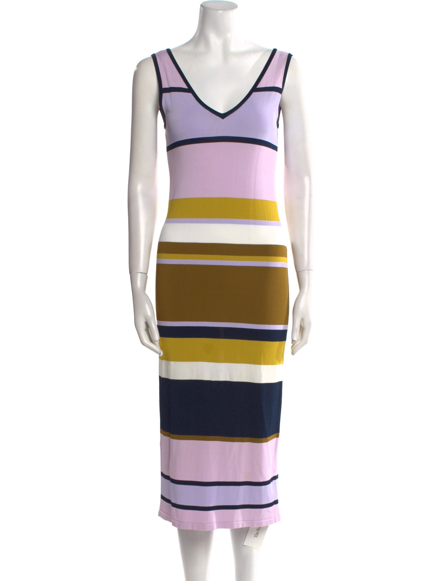 Ted Baker Striped Midi Length Dress