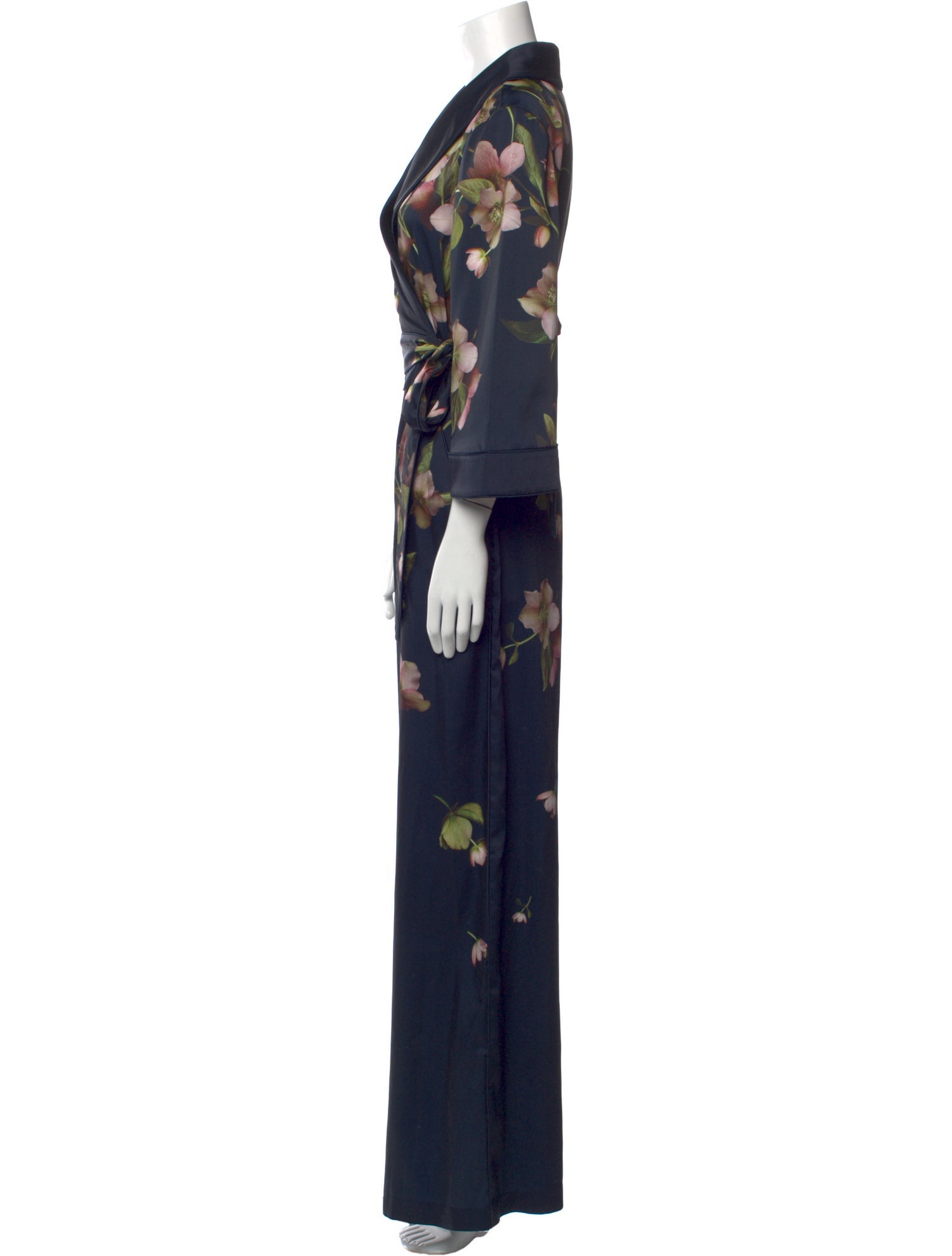 Ted Baker Floral Print V-Neck Jumpsuit