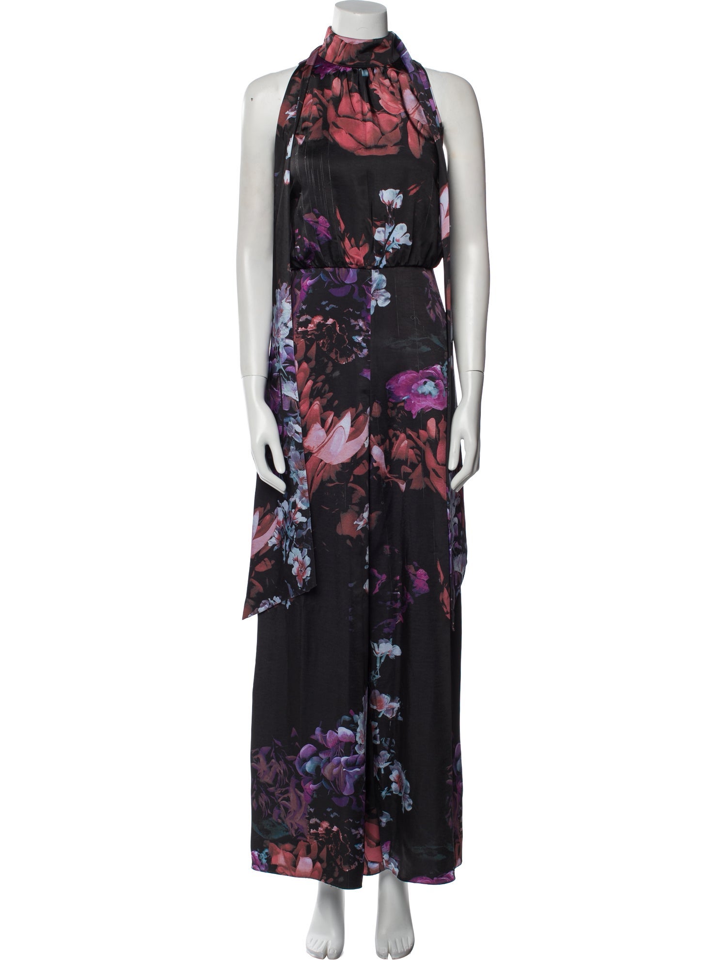 Ted Baker Printed Mock Neck Jumpsuit