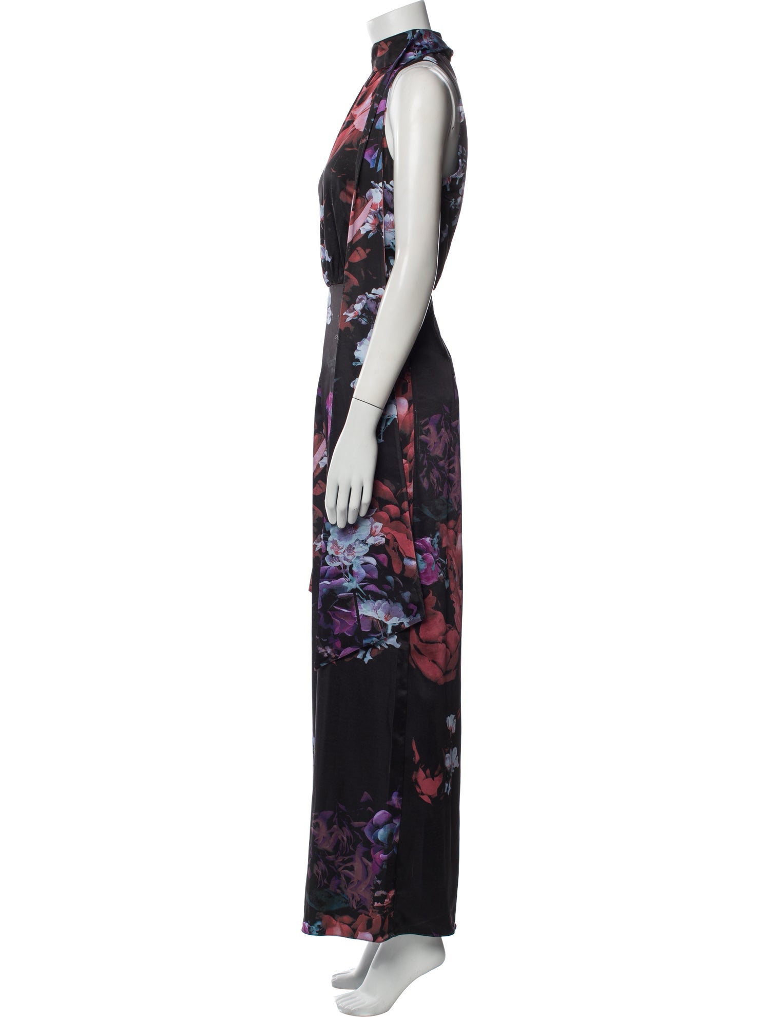 Ted Baker Printed Mock Neck Jumpsuit