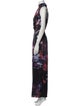 Ted Baker Printed Mock Neck Jumpsuit