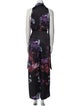 Ted Baker Printed Mock Neck Jumpsuit