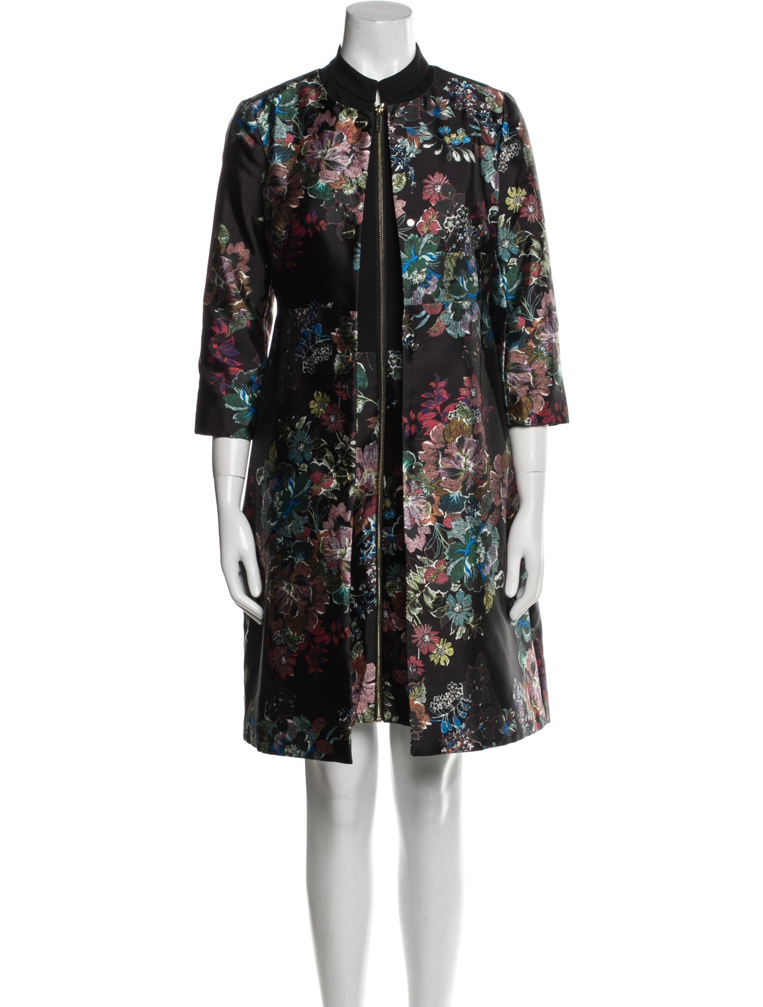 Ted Baker Floral Print Embroidered Accent Dress Set