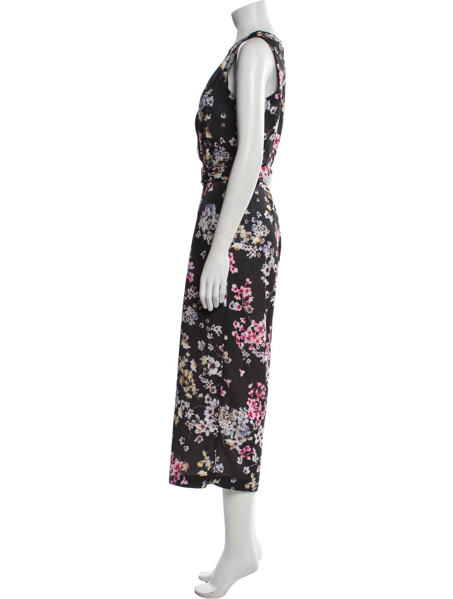 Ted Baker Floral Print V-Neck Jumpsuit