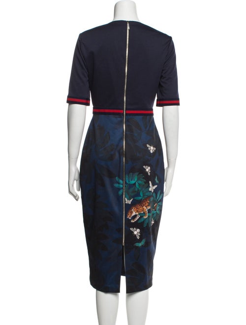 Ted Baker Printed Midi Length Dress
