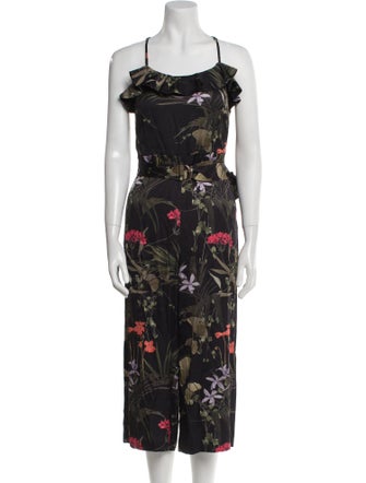 Ted Baker Printed Scoop Neck Jumpsuit