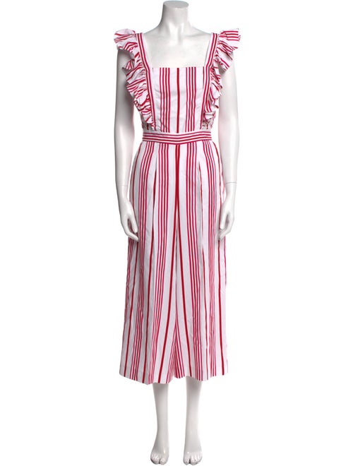 Ted Baker Striped Square Neckline Jumpsuit