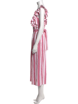 Ted Baker Striped Square Neckline Jumpsuit