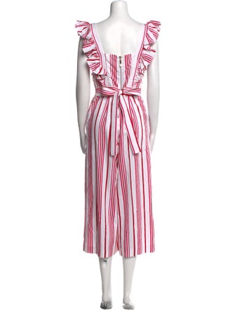 Ted Baker Striped Square Neckline Jumpsuit