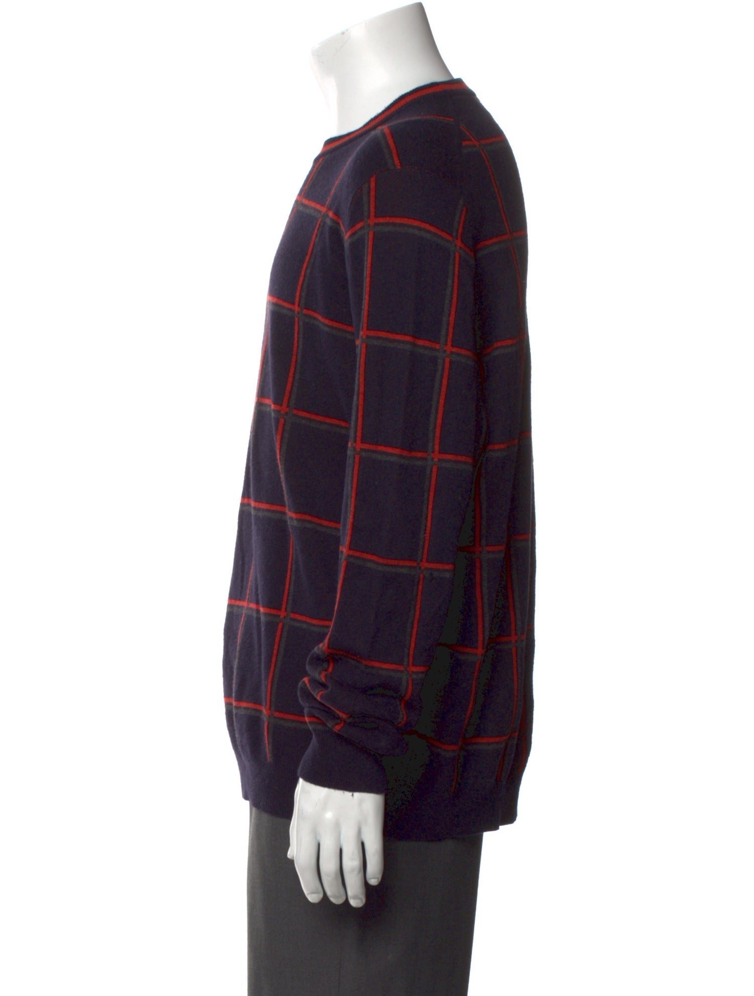 Ted Baker Plaid Print Crew Neck Pullover