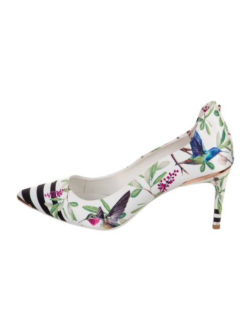 Ted Baker Satin Floral Print Pumps