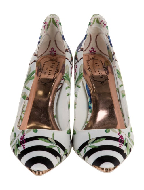 Ted Baker Satin Floral Print Pumps