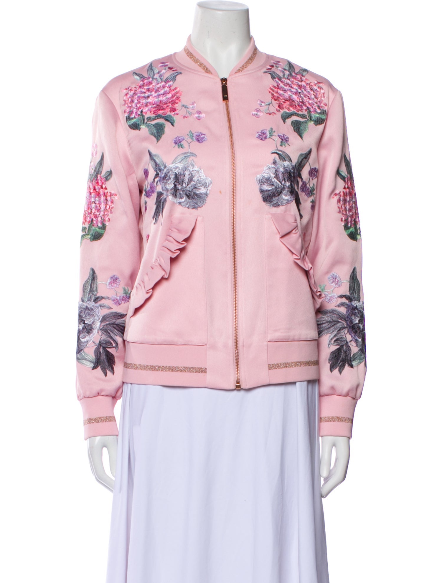 Ted Baker Floral Print Bomber Jacket
