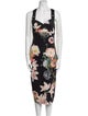 Ted Baker Floral Print Midi Length Dress