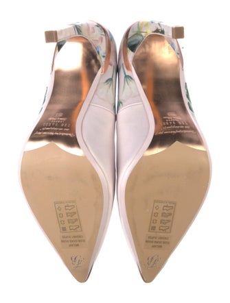 Ted Baker Floral Print Slingback Pumps