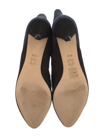 Ted Baker Suede Floral Print Lace-Up Boots