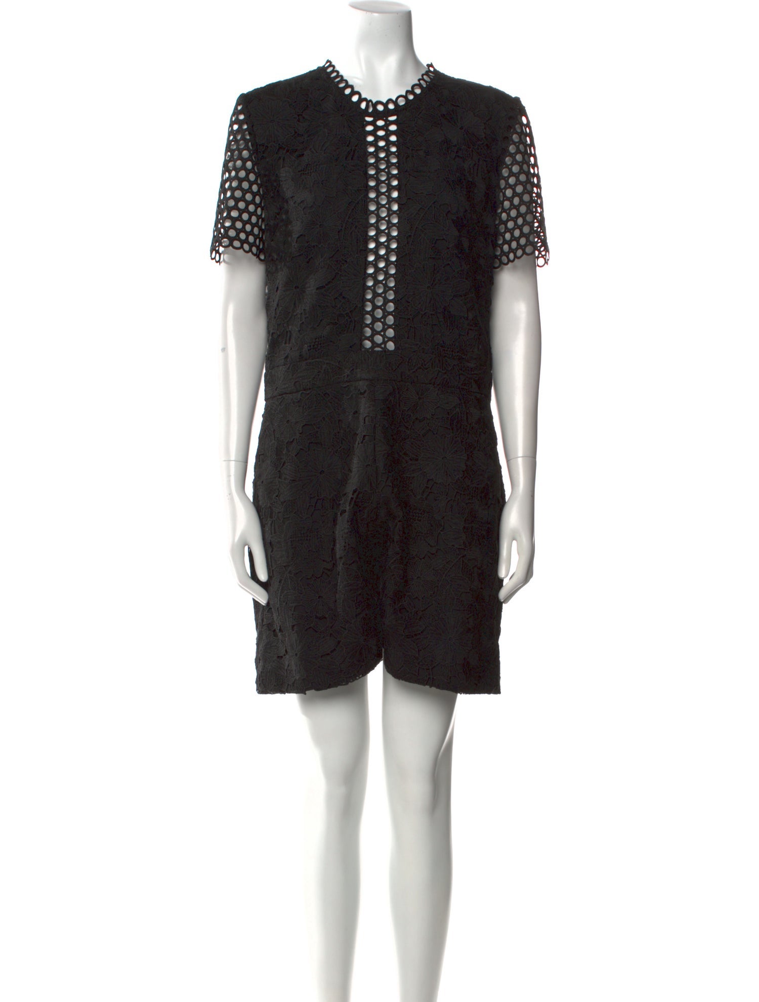 Ted Baker Lace Pattern Crew Neck Romper